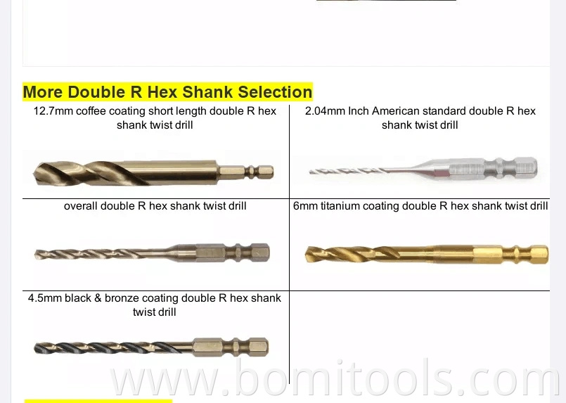 2021 Clearance Sale HSS Drill Bits Factory Metal Titanium Coating Hex Shank Drill Bit